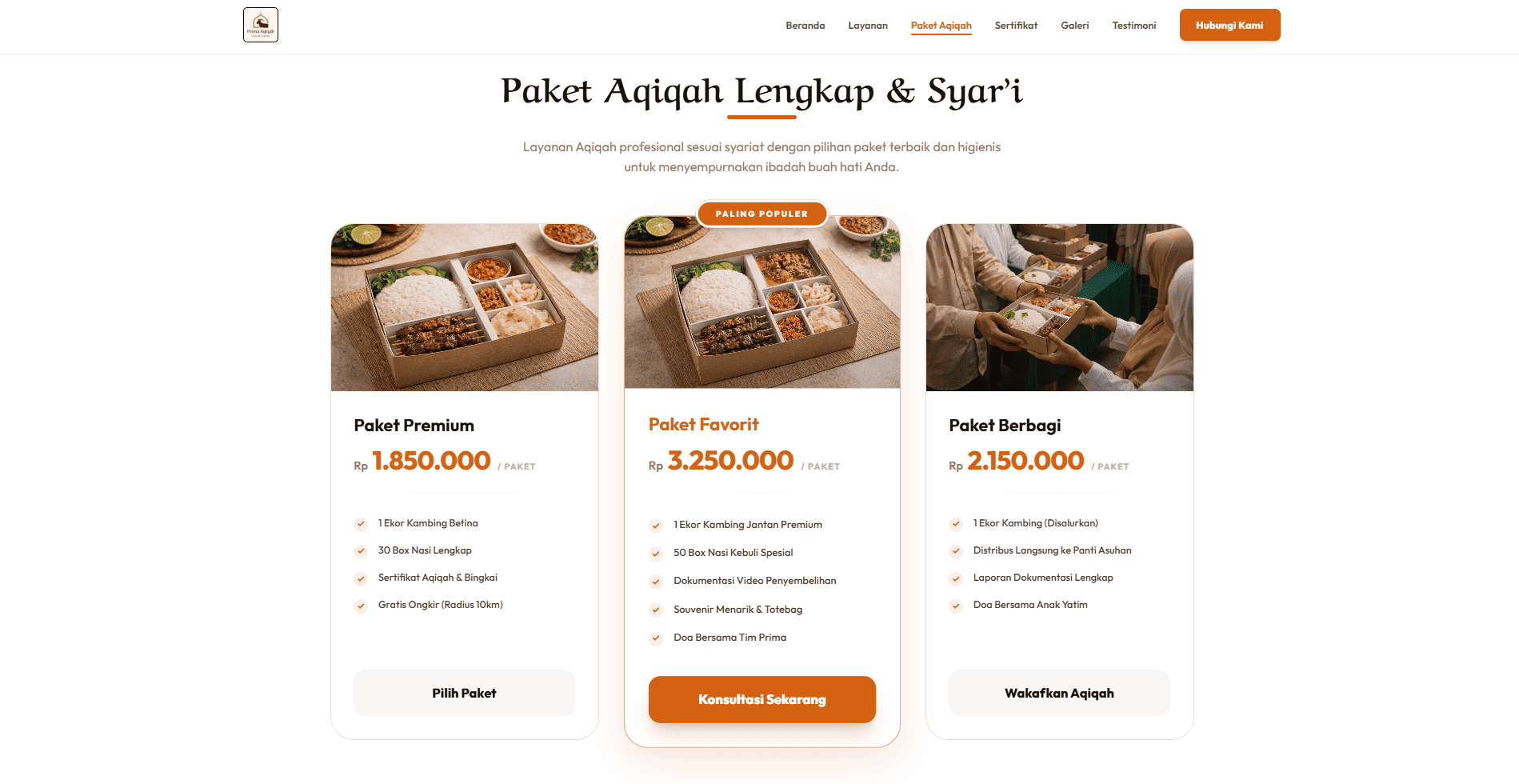 Digital Transformation for Prima Aqiqah Screenshot 3